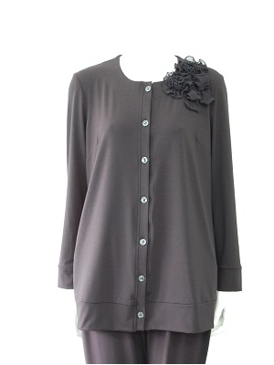 プリンチペッサのベア天竺素材を使用したカーディガン