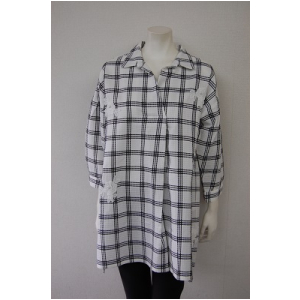 プリンチペッサ、綿100%、ブラウス、チェック柄