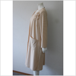 新作、千鳥格子のベージュワンピースできました！