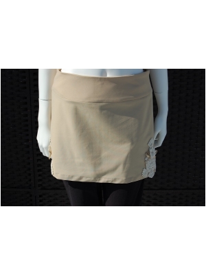 プリンチペッサ、ウールレースモチーフのオーバースカート