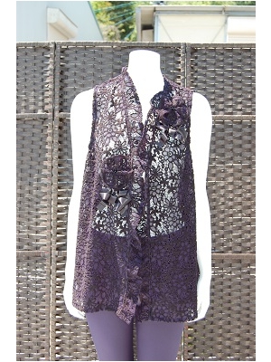 プリンチペッサ、レース反花つきベスト