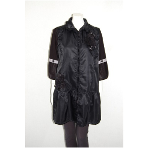 プリンチペッサ、ナイロン、撥水、ロングベストお花付きベスト