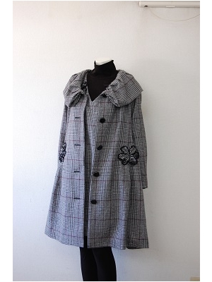 プリンチペッサ、グレンチェック、コート